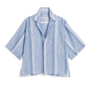 Frank & Eileen Rosie Short Sleeve Button Up Shirt Sz L